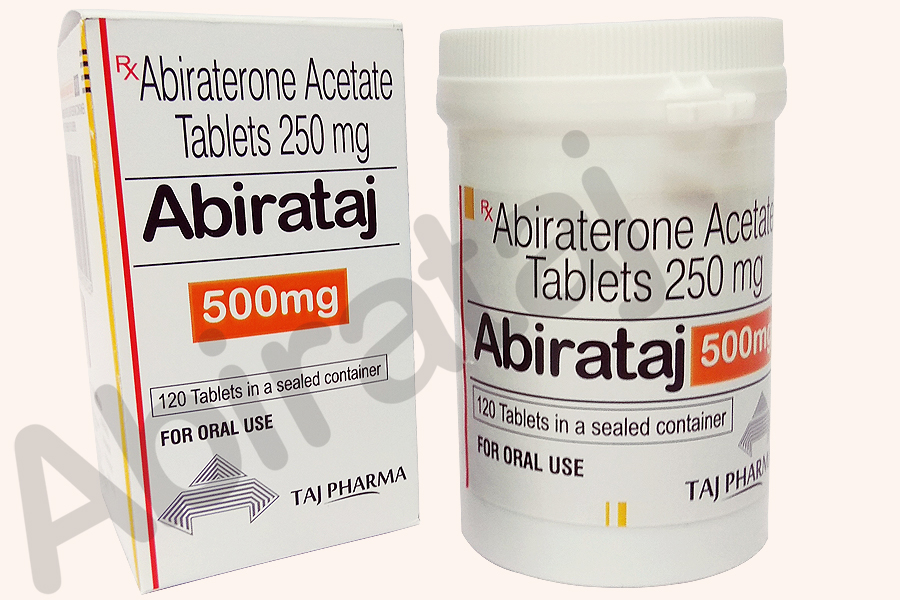 Abirataj (abiraterone acetate) Tabletsabiraterone acetate tablets, 250 mg film-coated tablets,500 mg film-coated tablets, prostate cancer treatment, Abirataj Taj pharma